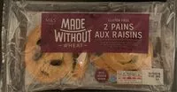 Mängden socker i Pains aux raisins sans gluten