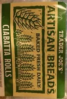 Mängden socker i Ciabatta rolls