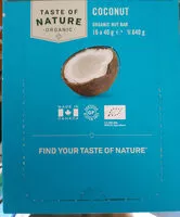 Mängden socker i Taste of nature - Barre aux noix biologiques