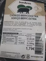 Mängden socker i Chorizo ibérico extra