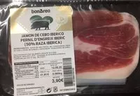 Mängden socker i Jamon de cebo iberico