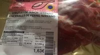 Mängden socker i Virutas de jamón serrano