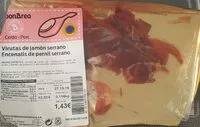 Mängden socker i Virutas de jamón serrano