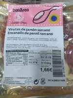 Mängden socker i Virutas de jamón serrano