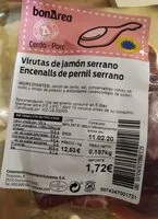 Mängden socker i Virutas de jamón serrano