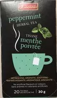 Mängden socker i Tisane menthe poivrée