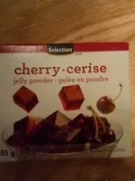 Mängden socker i Cherry cerise jelly powder