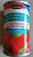 Mängden socker i Pâte faite de tomates, fines herbes et épices