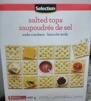 Mängden socker i Salted Tops Soda Crackers