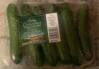 Mängden socker i Seedless Baby Cucumbers