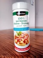 Mängden socker i 100% parmesan