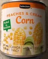 Mängden socker i Selection - Whole Kernel Peaches And Cream Corn