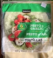 Mängden socker i Selection Pesto Garlic Tortillas