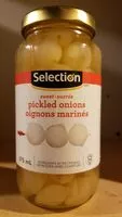 Mängden socker i Oignons marinés Sélection
