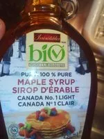 Mängden socker i Sirop d erable