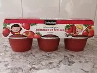 Mängden socker i Collation aux fruits pommes et fraises