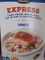 Mängden socker i Riz blanc à grains longs