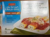 Mängden socker i Life Smart cheese and spinach canneloni