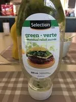 Mängden socker i Sweetened relish sucrée