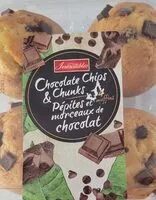 Mängden socker i Muffins pépites chocolat