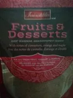Mängden socker i Fruits et desserts