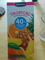 Mängden socker i Cocktail de jus de fruit - Tropical