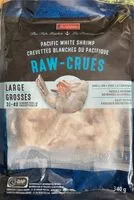 Mängden socker i Crevettes blanches du pacifique