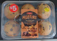 Mängden socker i Muffins pépites et morceaux de chocolat