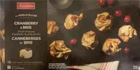 Mängden socker i Feuilletés de pâte phyllo, canneberge et brie