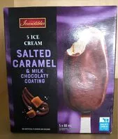 Mängden socker i 5 cremes glacees caramel salé et erobage chocolaté au lait