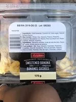 Mängden socker i Bananes sucrees