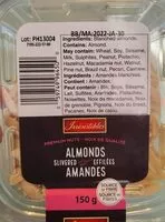 Mängden socker i Amandes effilées