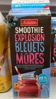 Mängden socker i Smoothie explosion bleuets mûres