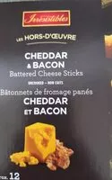 Mängden socker i Bâtonnet de fromage pané cheddar et bacon