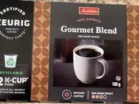 Mängden socker i Mid-dark roast coffee