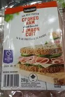 Mängden socker i Jambon cuit