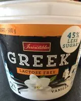 Mängden socker i Yogourt grec sans lactose