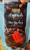 Mängden socker i Amandes enrobées de chocolat