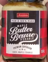 Mängden socker i Beurre d’érable