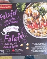 Mängden socker i Falafel with spiced rice and quinoa