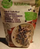 Mängden socker i Instantané gruau bleuets chia et noix de coco