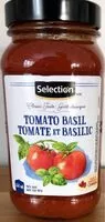 Mängden socker i Sauce tomates et basilic