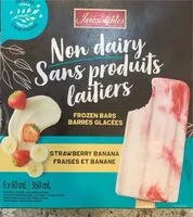 Mängden socker i Non dairy vegan strawberry banana frozen bars