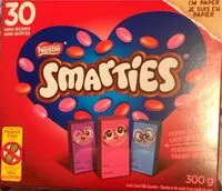 Mängden socker i Smarties mini boxes