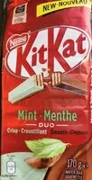 Mängden socker i kit kat menthe duo
