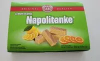 Mängden socker i Napolitanke - Lemon Orange
