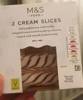 Mängden socker i 2 cream slices