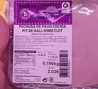 Mängden socker i Pechuga de pavo cocida