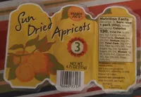 Mängden socker i Sun dried apricots