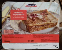 Mängden socker i Sformato di crespelle